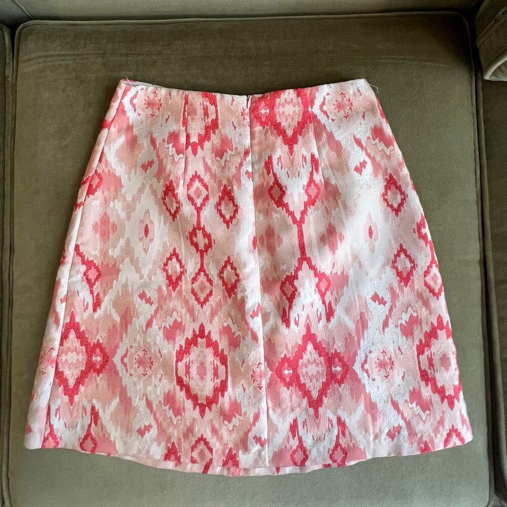 NWT Anthropologie Hutch Pink/Peach/White Ikat Mini Skirt, Size 2 - Picture 6 of 7
